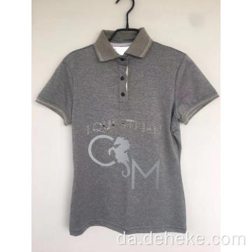 Mænds Strikket Polo T-shirt